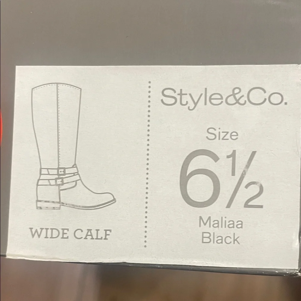 Style & Co. Black Over the Knee Boots
